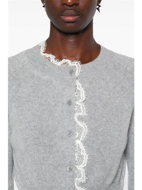 Cardigan con pizzo ERMANNO SCERVINO | D455N313APPYUB4534